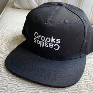 Crooks & Castles flat brim ball cap